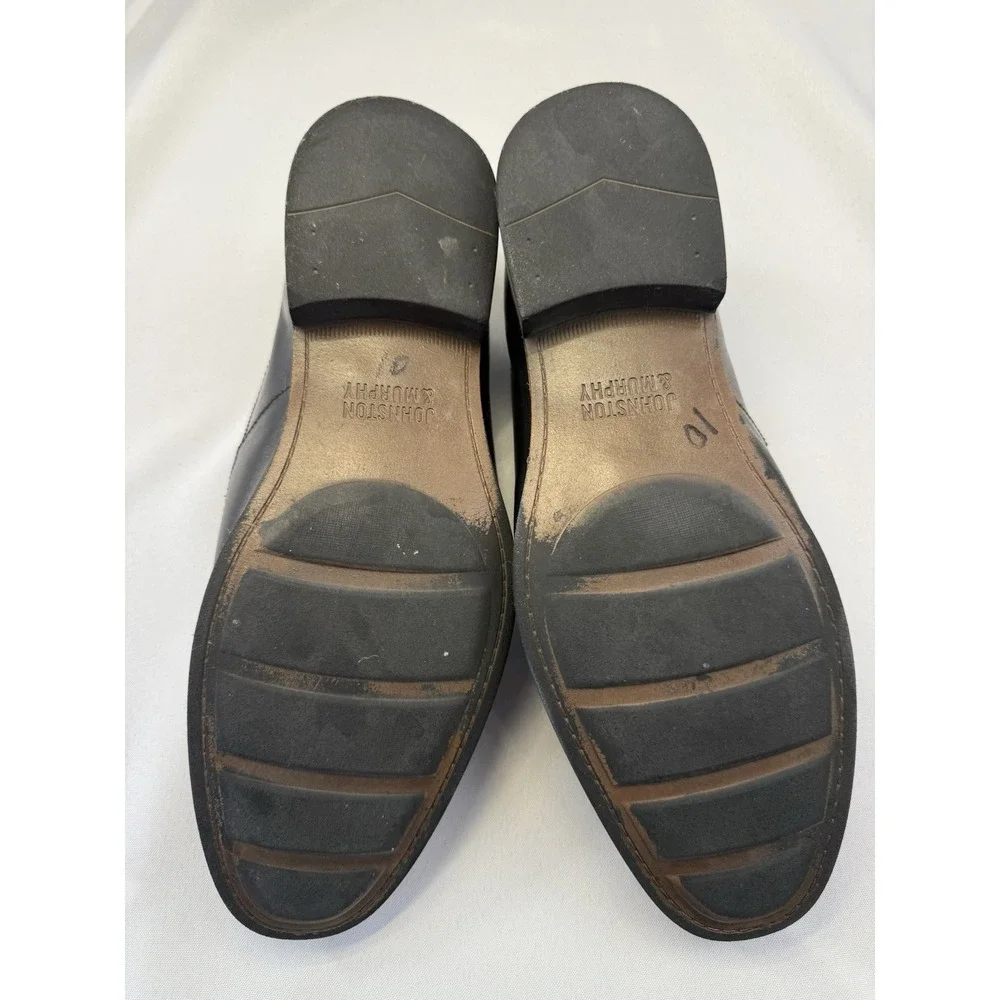 Johnston&Murphy Memory Foam Loafer Oxford Dress‎ Slip On Shoes 15-7965 Black 9.5